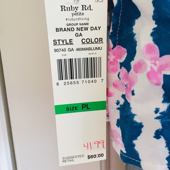 Ruby Rd Floral Blouse - Picture 9 of 9